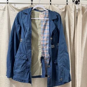 Free People Blue Cotton Jacket – Size 6‎